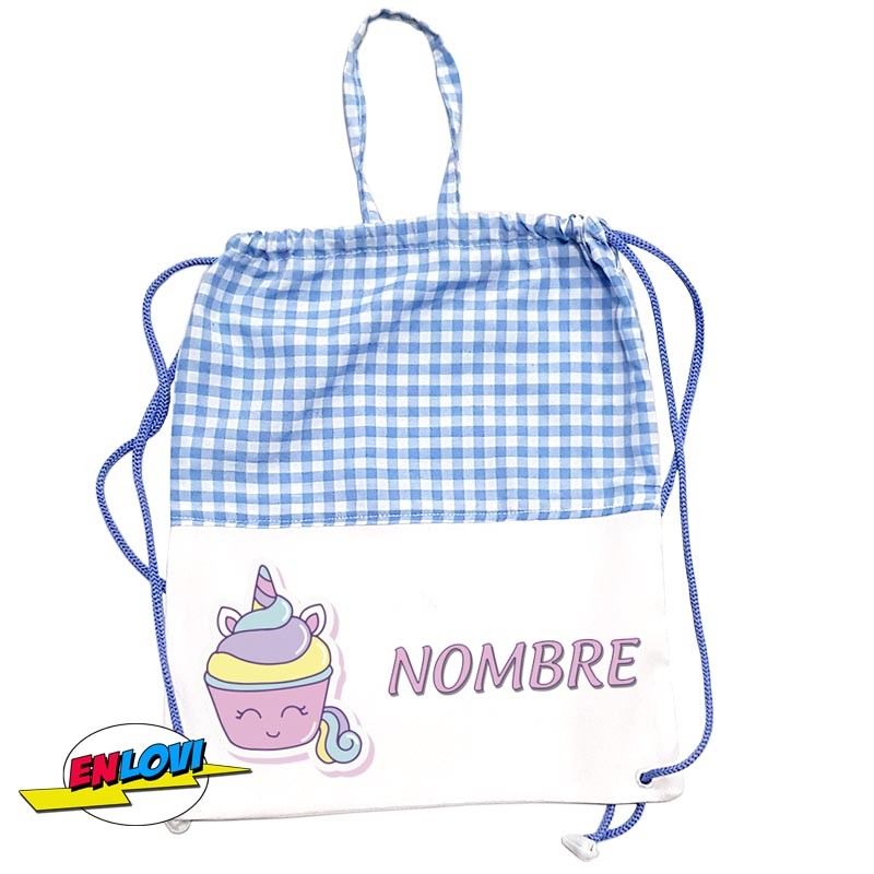 Mochila saco pastelito personalizable