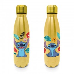 Disney Stitch-botella de agua de plástico, vaso de Anime de alta  temperatura, escala de tiempo