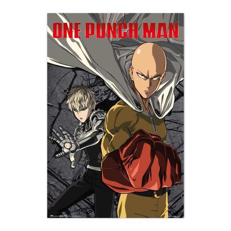 Poster One Punch Man Saitama y Genos