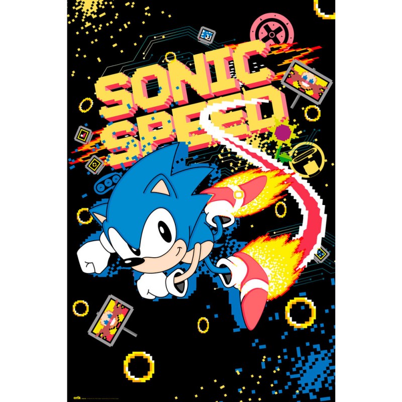 Poster Sonic el Erizo Speed