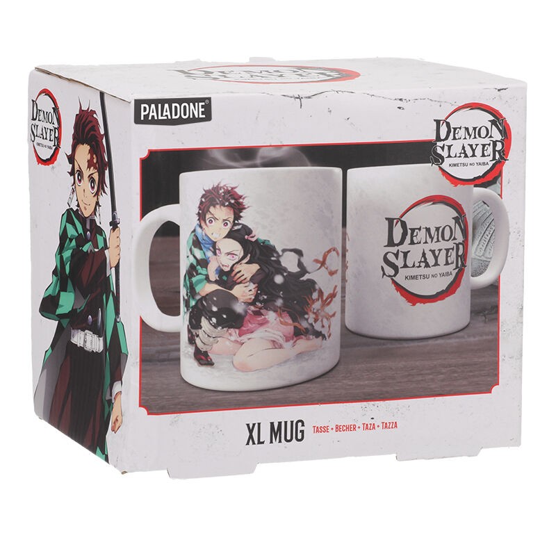 Taza Tanjiro y Nezuko tamaño XL