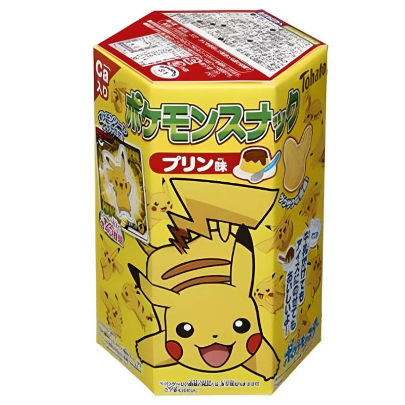 Snack Tohato sabor a pudín edición Pokémon 23g