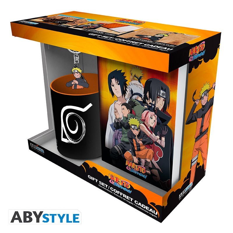 Set regalo Naruto Shippuden taza, llaver y cuaderno