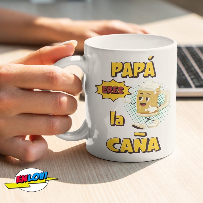 Taza Papá eres la caña