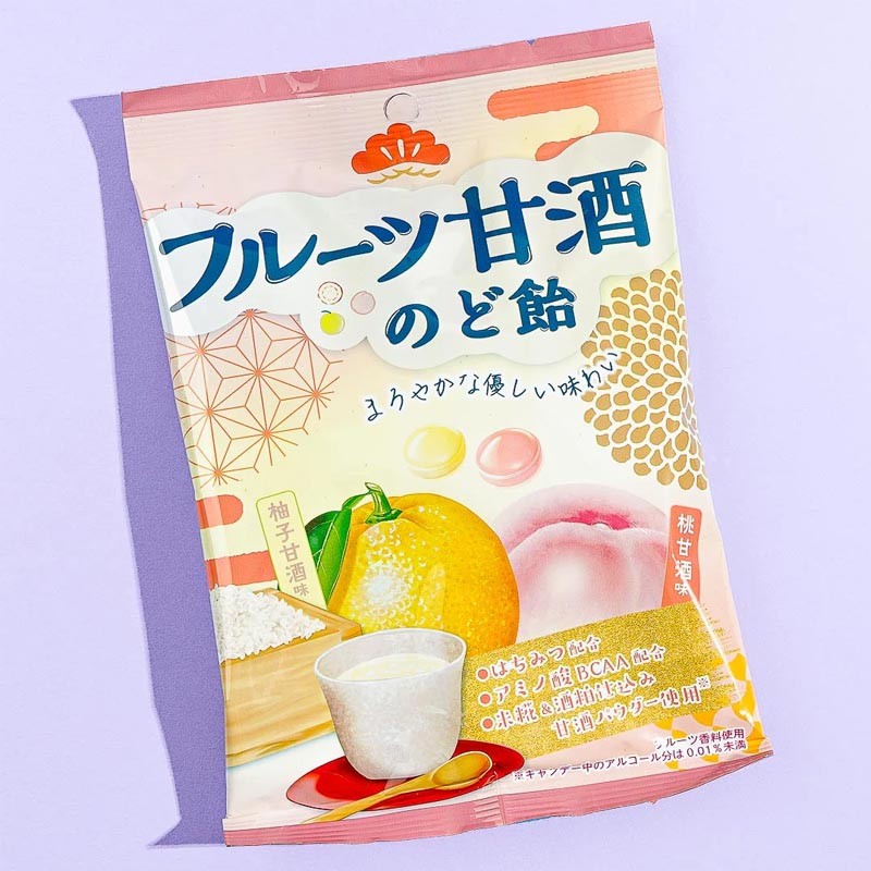 Caramelos Senjakuame Amazake sabor a frutas 52g