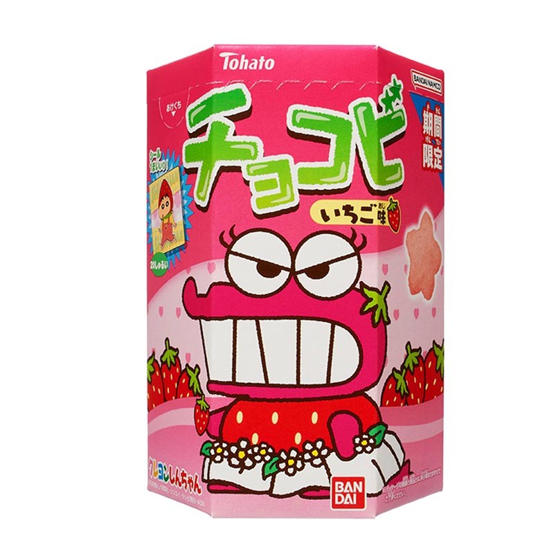 Galletas Shin Chan Chocobi sabor a tarta de fresa 18g