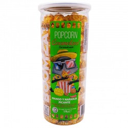 Palomitas popcorn sabor mango y naranja picante