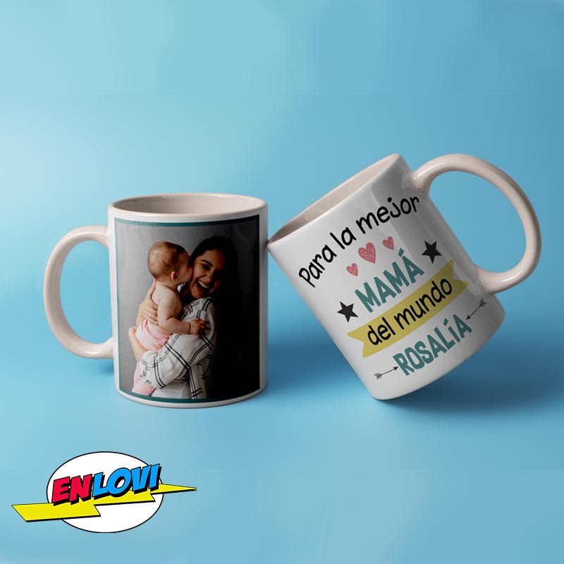 Taza para la mejor mamá del mundo personalizada