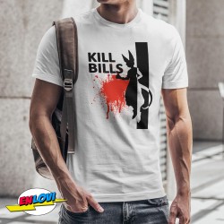 Camiseta blanca para hombre Kill Bills