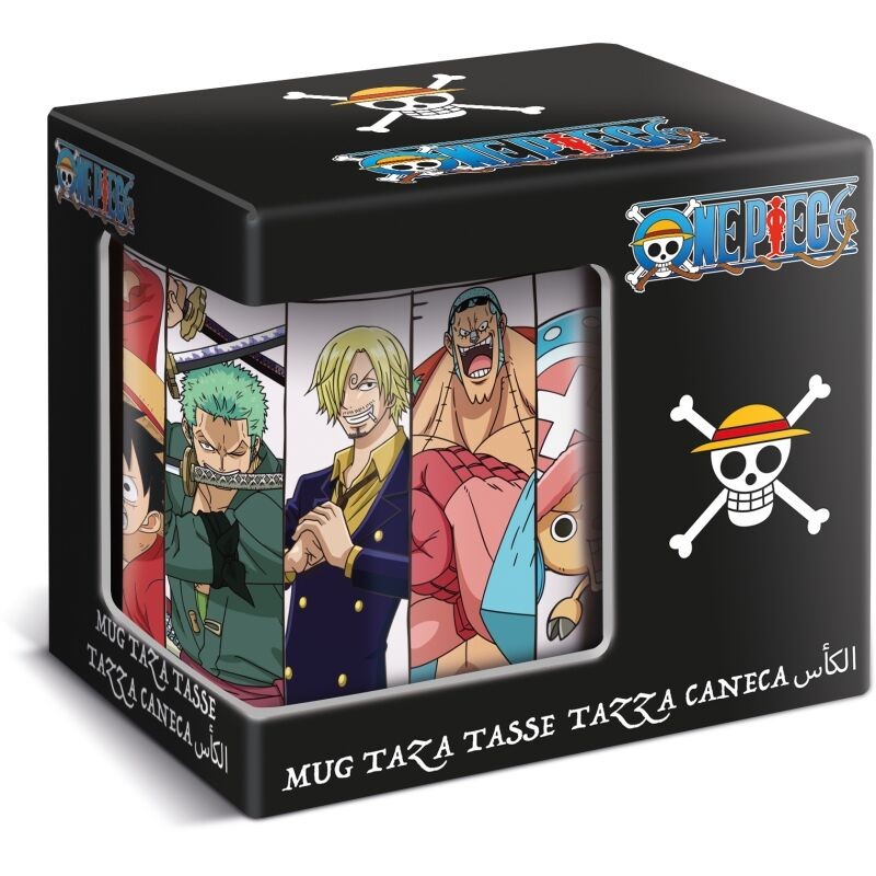 Taza en caja regalo Personajes Anime One Piece 325 ml