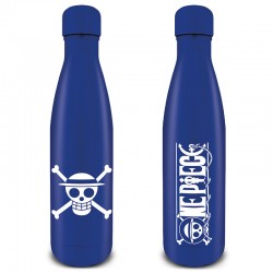 Botella metálica Logo One Piece y Emblema Piratas Sombrero de Paja