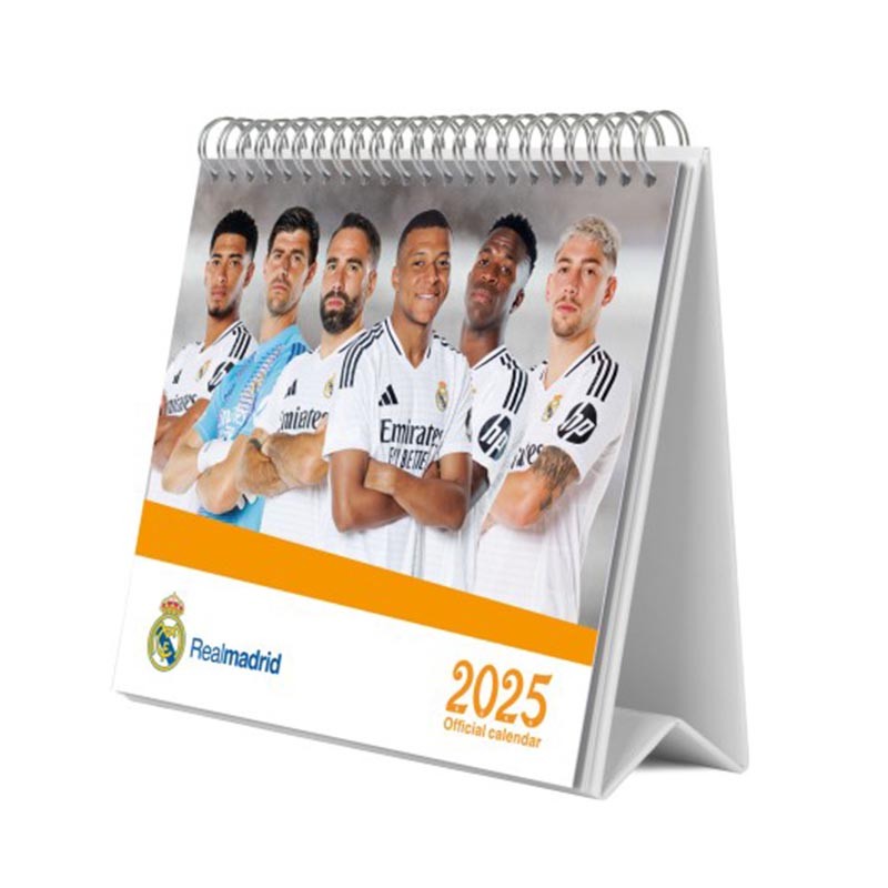 Calendario de escritorio Real Madrid 2025