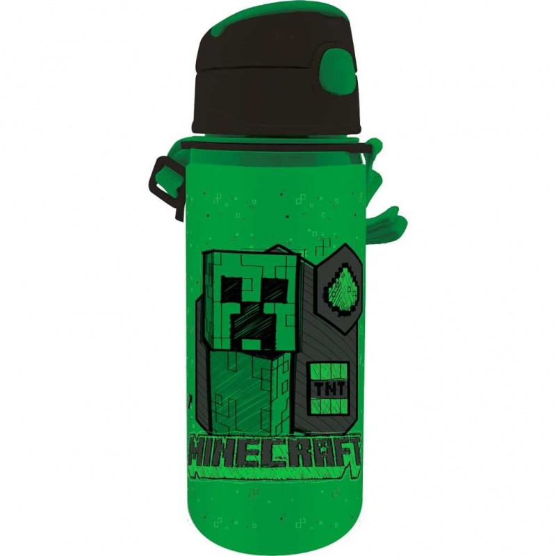 Botella Cantimplora aluminio Minecraft 600ml