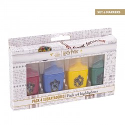 Subrayadores Harry Potter Pack de 4