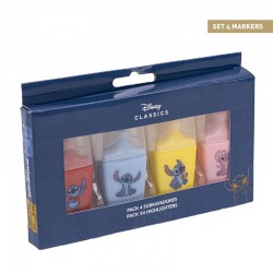 Subrayadores Stitch pack de 4