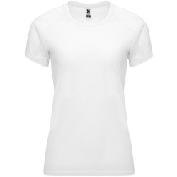 Camiseta tecnica Mujer Manga Corta Bahrain blanca