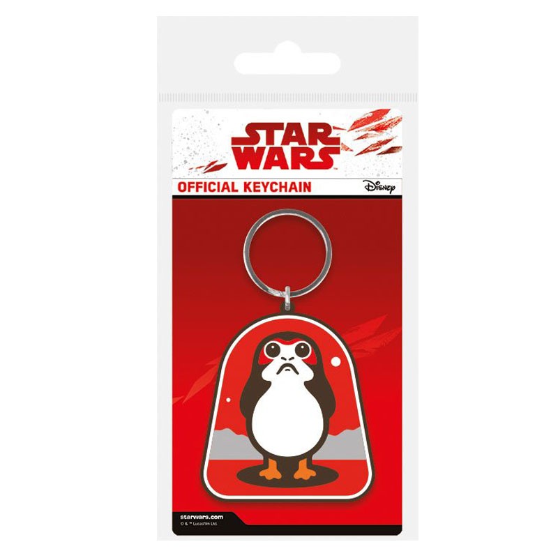 Star Wars Episode VIII Llavero caucho Porg 6 cm