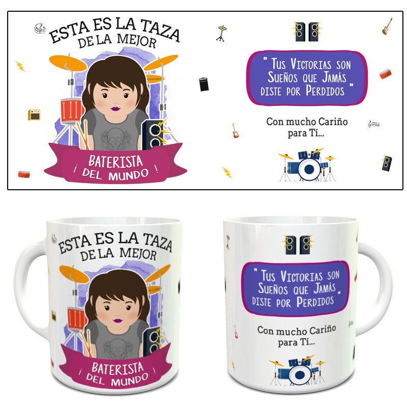 Taza La Mejor Baterista del Mundo