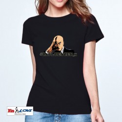 Camiseta influencer mujer manga corta color negro