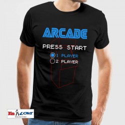 Camiseta Arcade Press Start