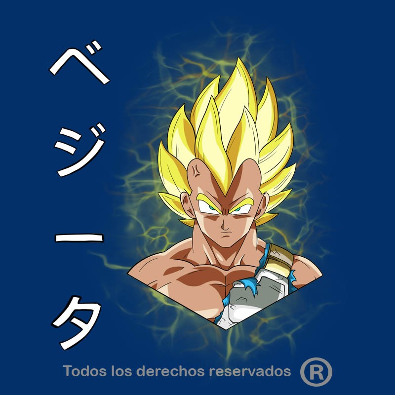 Camiseta Sayan Vegeta