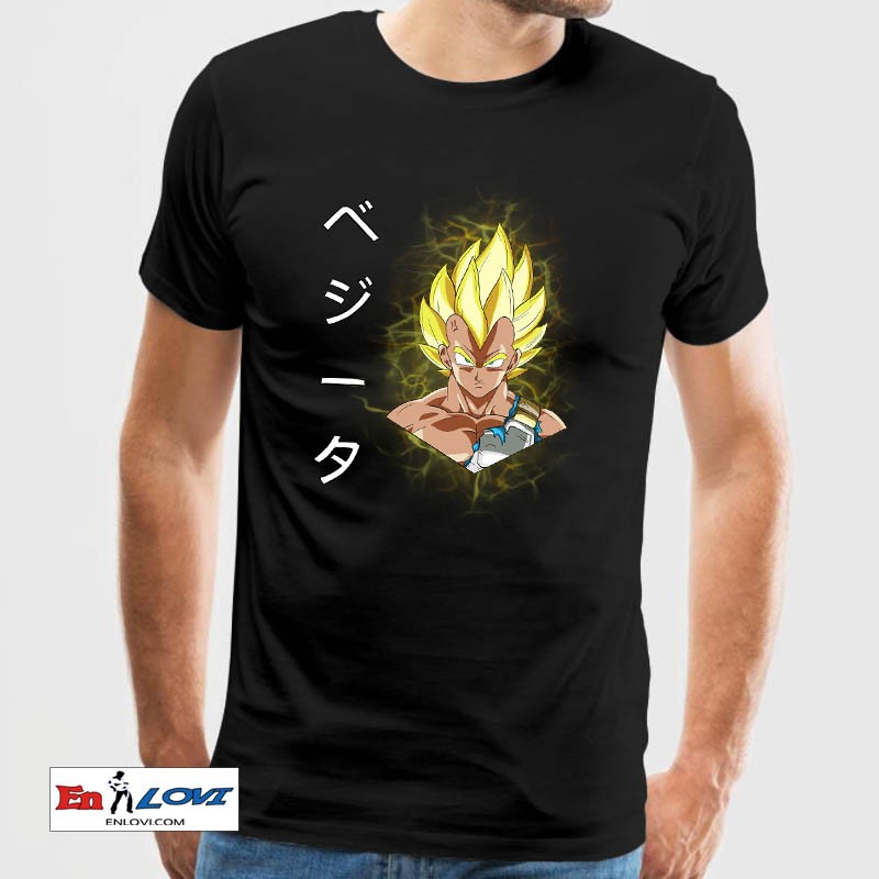 Camiseta negra Sayan Vegeta