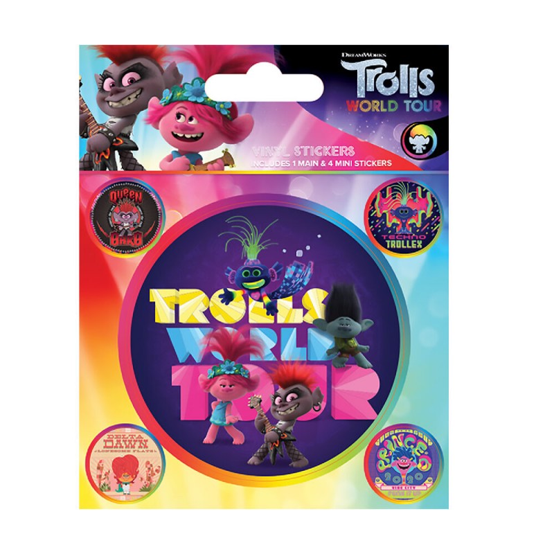 Juego de pegatinas Trolls World Tour