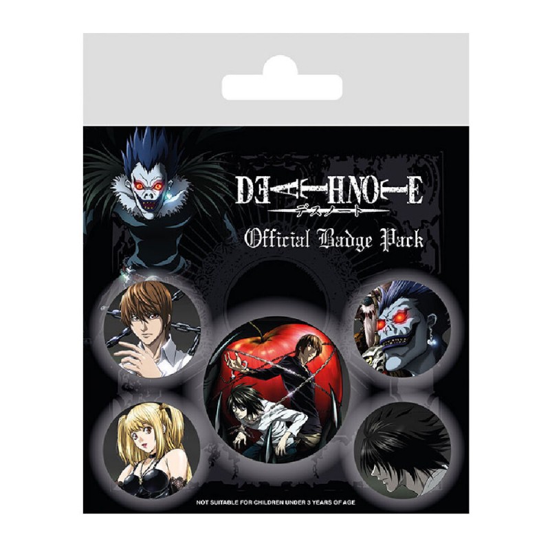 Juego de chapas Death Note Personajes