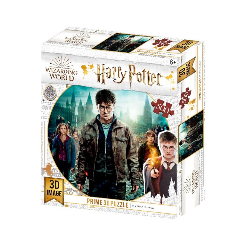 Puzzle lenticular Harry, Hermione y Ron 500 piezas