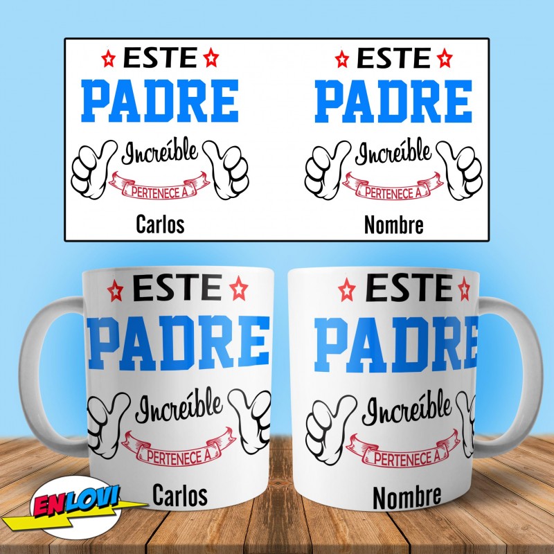 Taza este padre increíble pertenece a